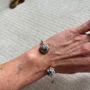 Kendra Scott Gold and Black Cuff Bracelet